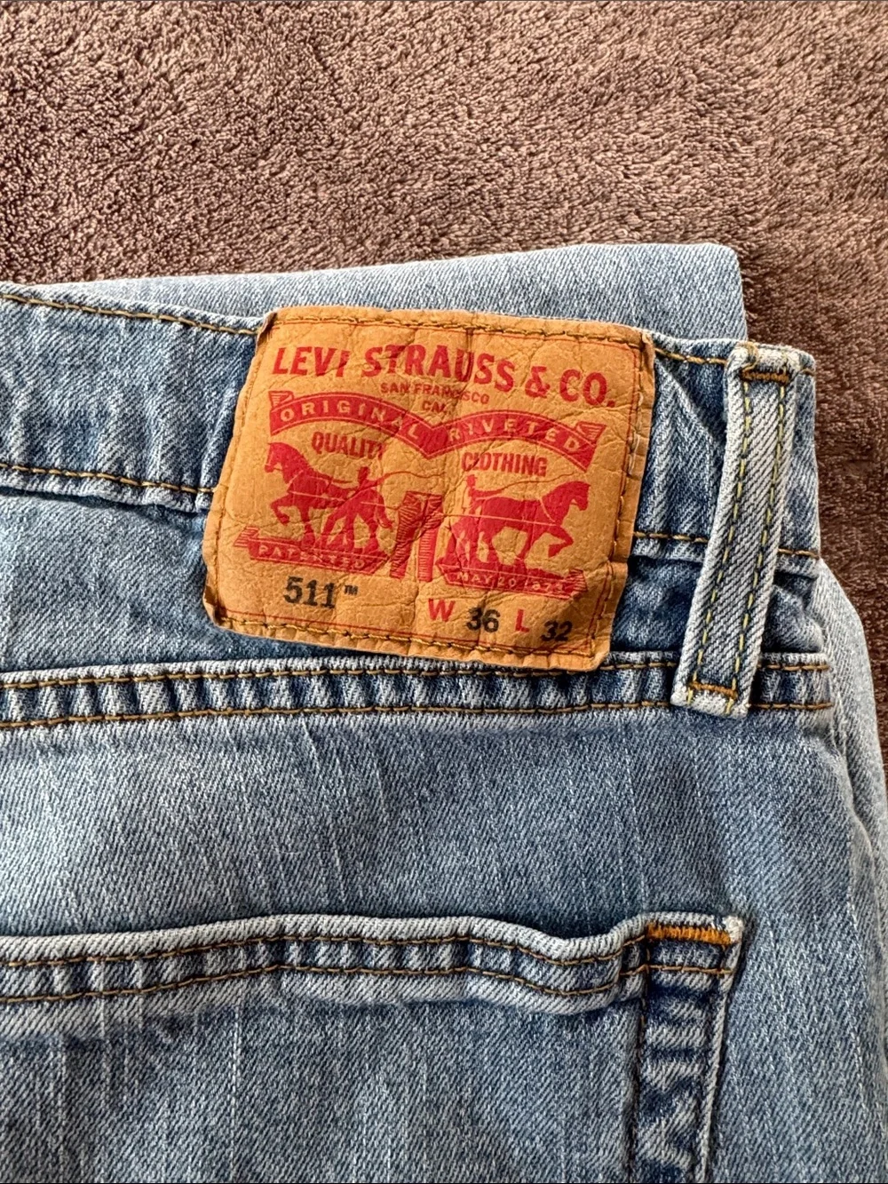 Levi’s 36 32 Light Blue Men's Ripped Jeans